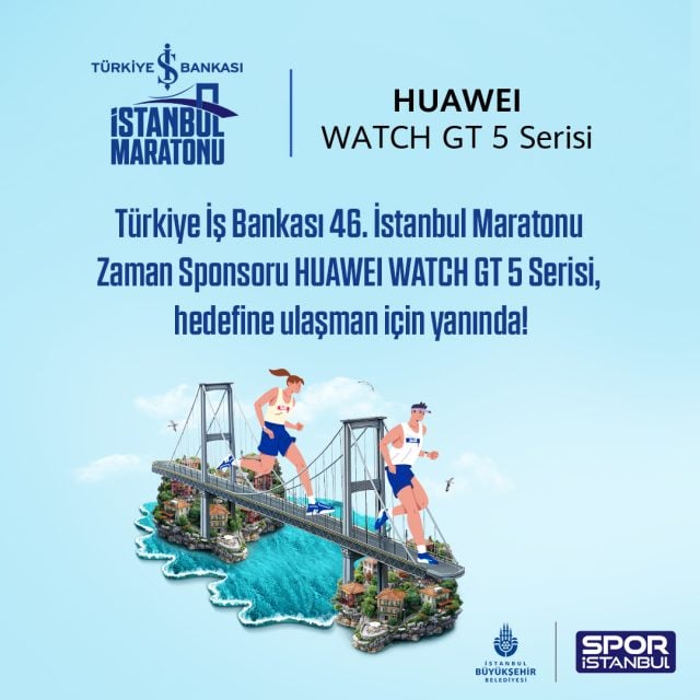 Türkiye İş Bankası 46. İstanbul Maratonu’nun Zaman Sponsoru HUAWEI Oldu