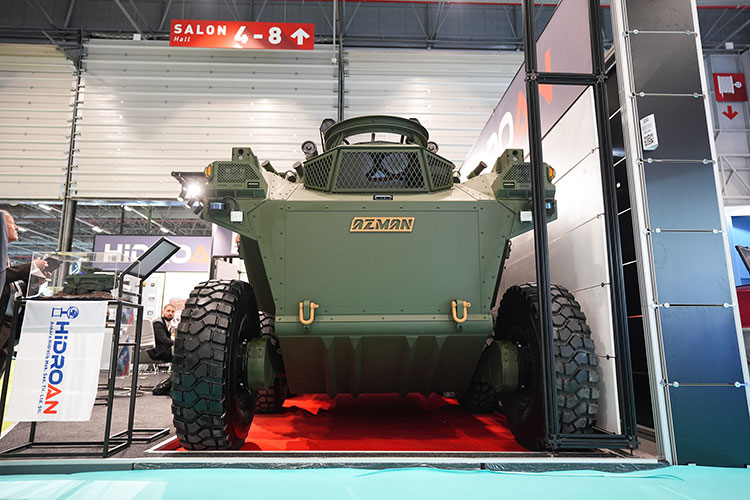 6×6 taktik tekerlekli insansız kara aracı AZMAN tanıtıldı!