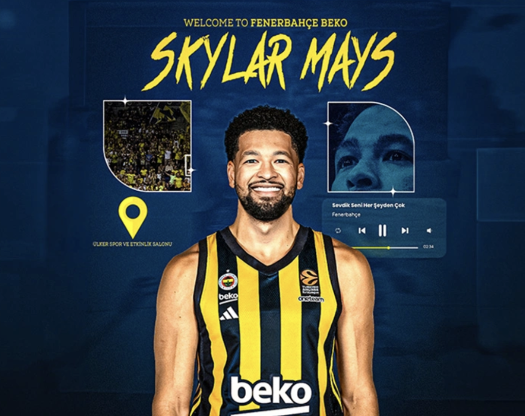 Skylar Mays resmen Fenerbahçe’de – Basket Dergisi
