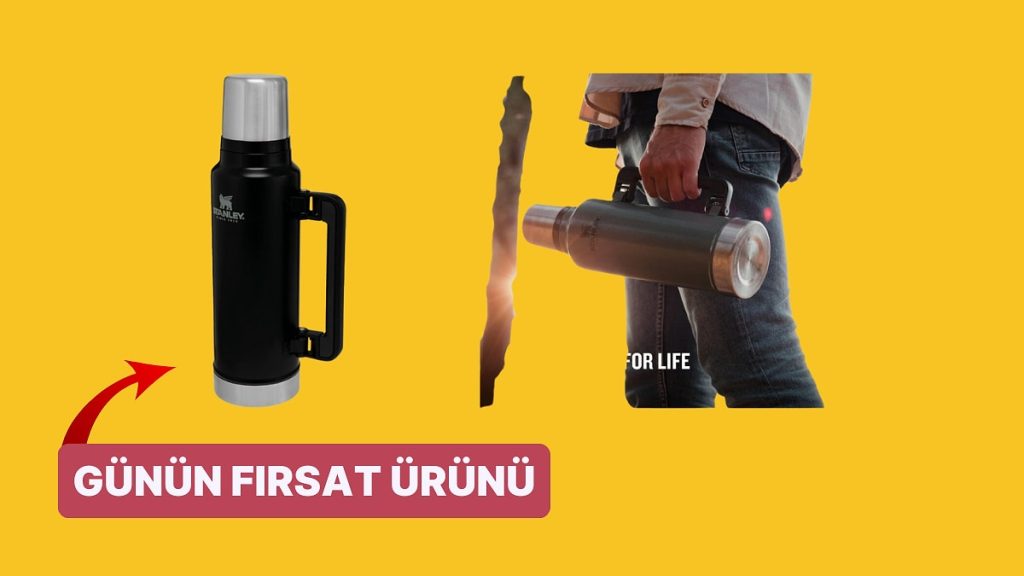 Çok Satan Listesinin Yıldızı Stanley Klasik Vakumlu Çelik Termos İndirimde!