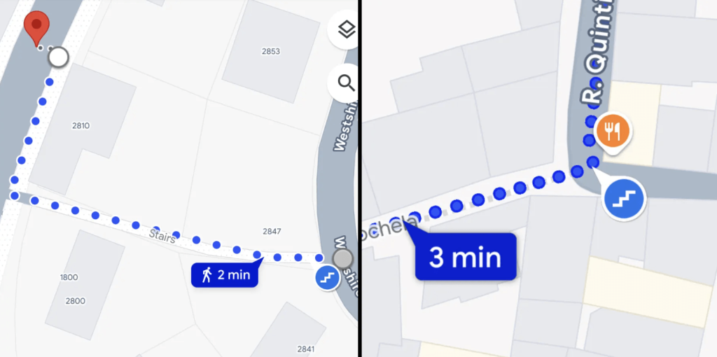 Google Haritalar, merdivenleri net bir şekilde gösterecek