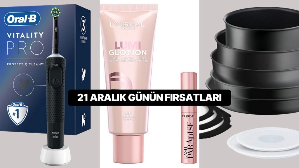 Bugün İndirimde Neler Var? Tefal Ingenio Set’ten Oral-B Pro3 Diş Fırçası’na 21 Aralık 2024 Günün Fırsatları