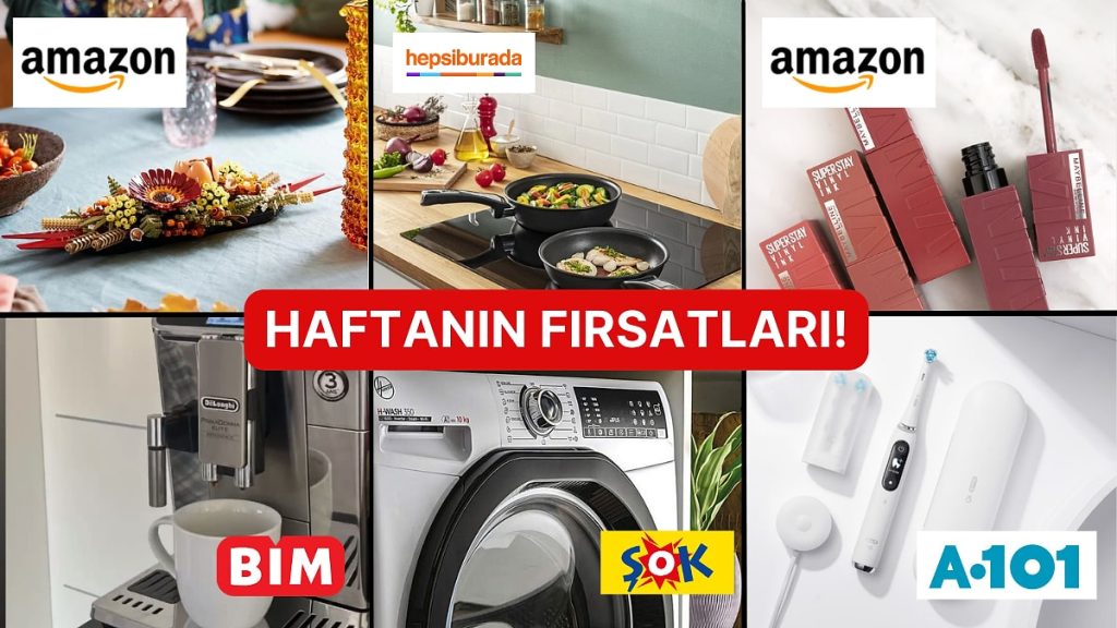 Haftanın Tüm İndirimleri Burada! Hepsiburada’dan Amazon’a Dikkat Çeken İndirimler ve Aktüel Katalogları