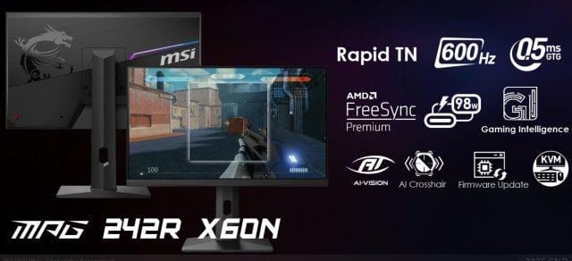 600 Hz Tazeleme Hızına Sahip Monitör: MSI MPG 242R X60N – CES 2025 #24
