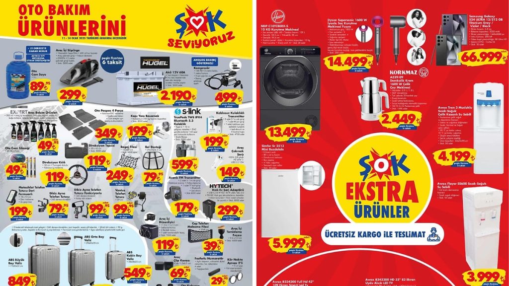 ŞOK’a Oto Bakım Ürünleri Geliyor! 11 Ocak 2025 ŞOK Aktüel Ürünler Kataloğu