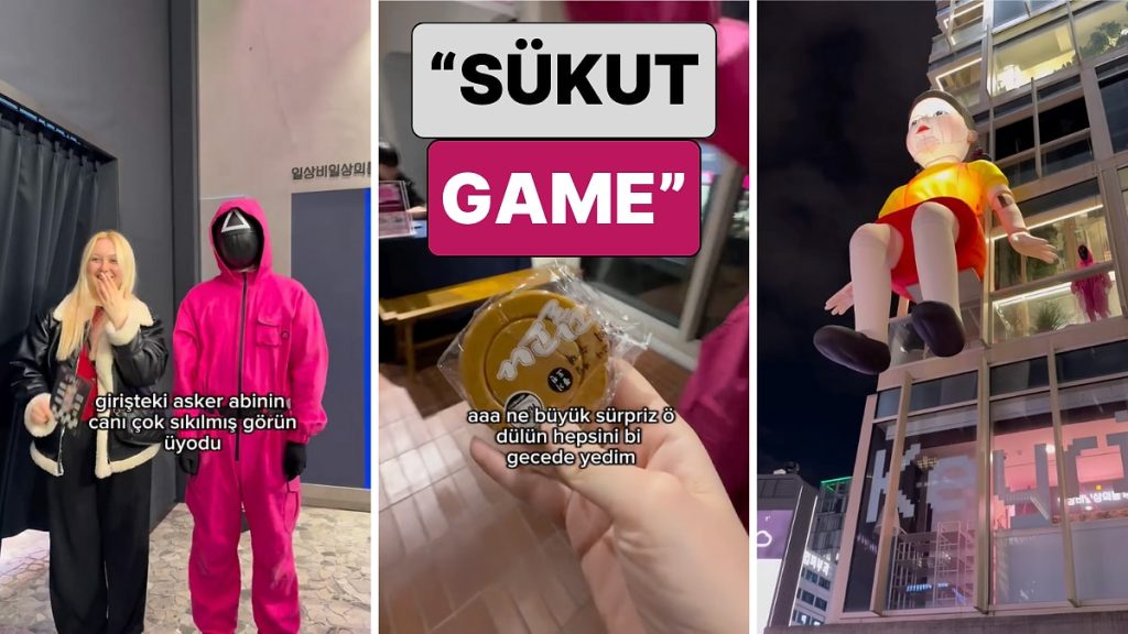 Kore’nin Gangman Bölgesi’ndeki Bir Mekana Squid Game Heyecanı Yaşamaya Giden Türkler O Anları Paylaştı