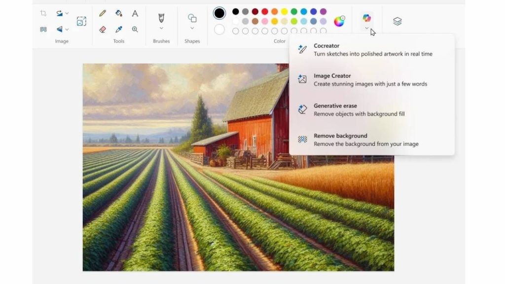 Windows 11 Paint’e Copilot düğmesi geldi