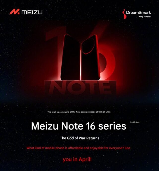 Meizu Note 16 Serisi Nisan’da Tanıtılacak