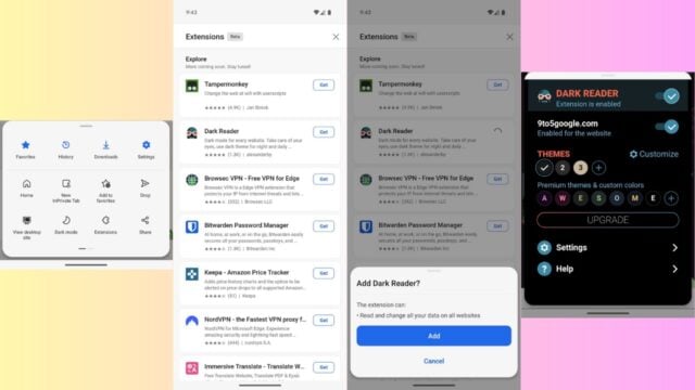 Microsoft Edge, Android’de Uzantı Mağazasıyla Chrome’u Geride Bıraktı