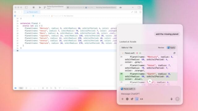 macOS için ChatGPT Artık Xcode Projelerini Doğrudan Düzenleyebiliyor