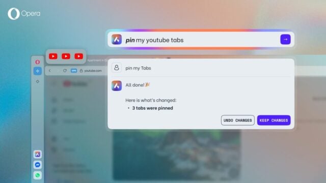 Opera One Yapay Zeka Destekli Sekme Komutları Özelliğini Aldı