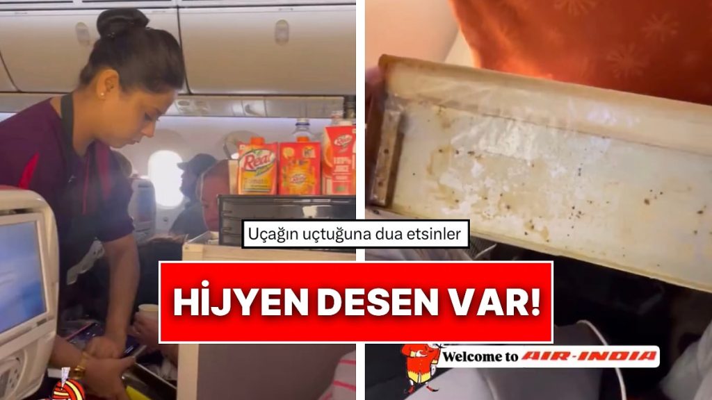 Hindistan Hava Yolu Şirketiyle Uçan Bir Yolcu Uçağın Kirini Paylaştı