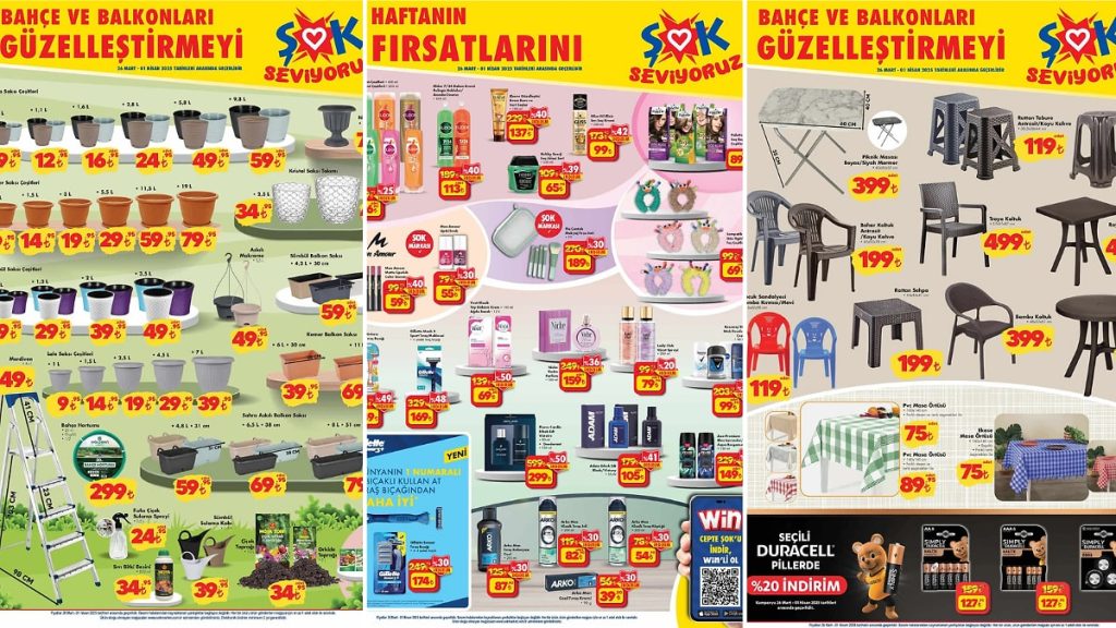 ŞOK’a Bahçe Balkon Ürünleri Geliyor! 26 Mart 2025 ŞOK Aktüel Ürünler Kataloğu