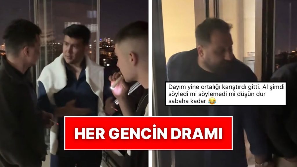 Aile Yemeğinde Herkesten Gizli Sigara İçen Gençlere Dayı Baskını