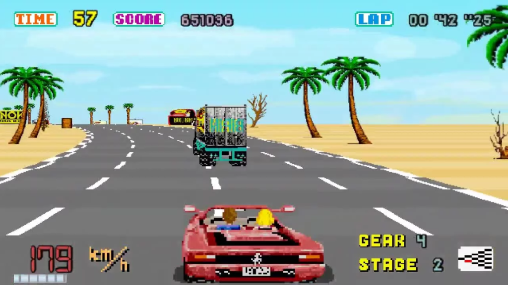 OutRun Filmi İçin Düğmeye Basılmış