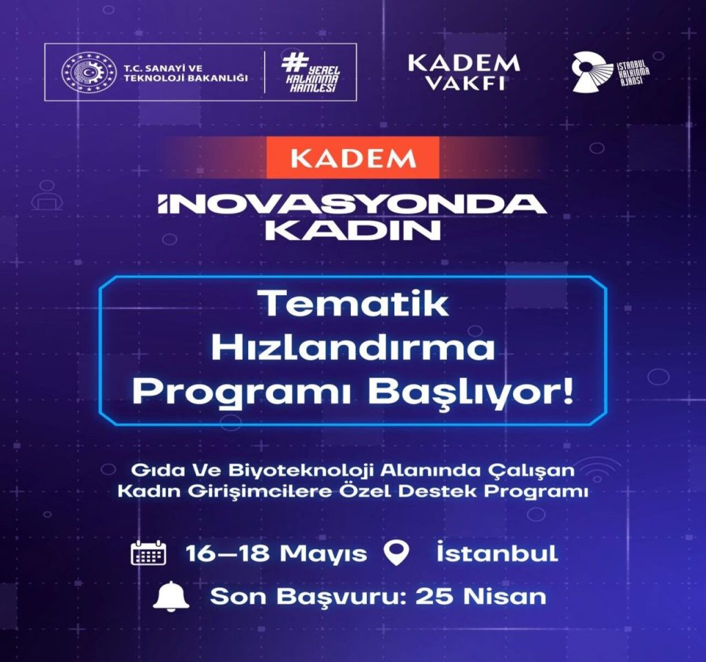 Kadın girişimciler için Tematik Hızlandırma Programı başlıyor!