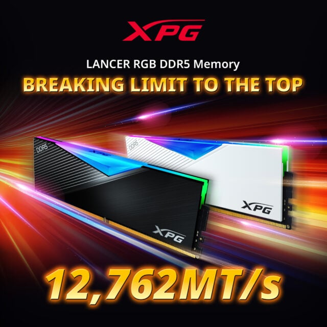 XPG, LANCER RGB DDR5 12,762 MT/s Hız ile Dünya Rekorunu Kırdı