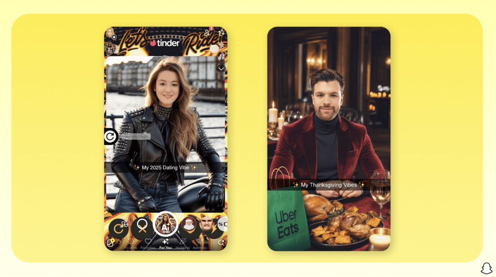 Snapchat’in “Sponsored AI Lenses” özelliği ile selfie’ler reklamlara dönüşecek