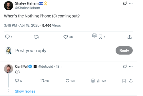 Nothing Phone 3 geliyor: Ne zaman tanıtılacak?