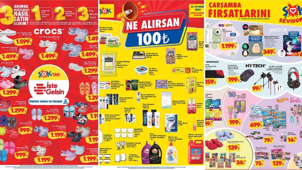 ŞOK’a Crocs Model Çeşitleri Geliyor! 23 Nisan 2025 ŞOK Aktüel Ürünler Kataloğu
