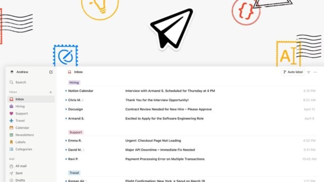 Yapay Zeka Destekli E-Posta İstemcisi Notion Mail Yayınlandı