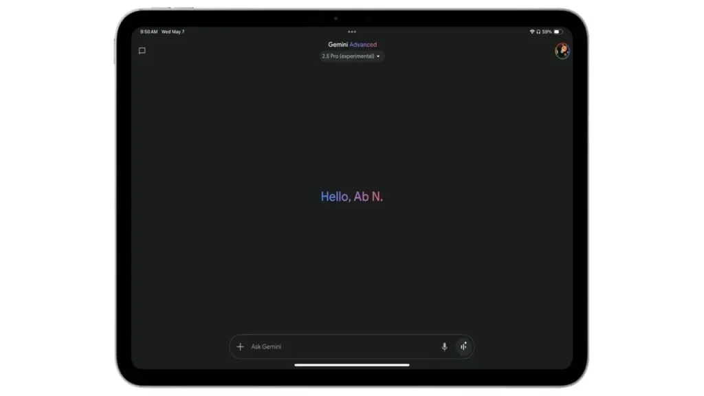 Google Gemini, iPad için optimize edildi!