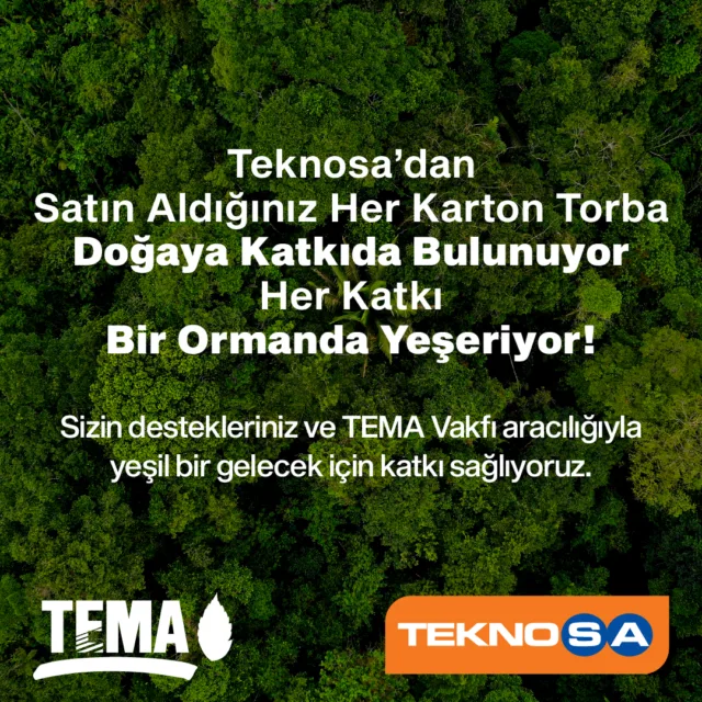 Teknosa’nın Karton Torbaları Ormana Dönüşüyor