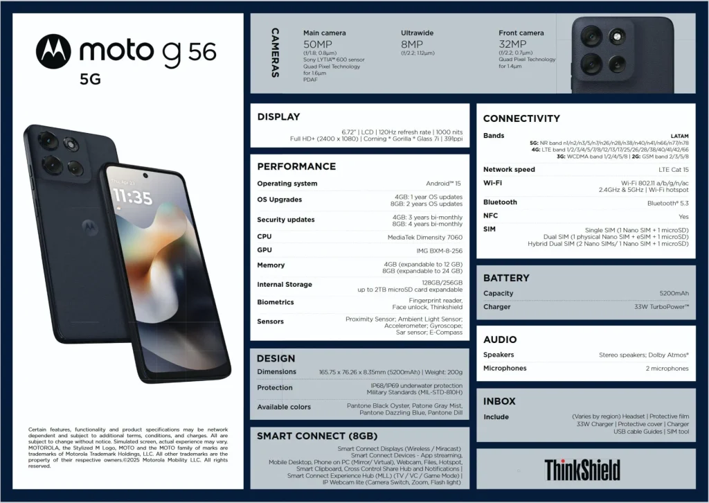 Orta segment karışacak: Moto G56 5G özellikleri ortaya çıktı!