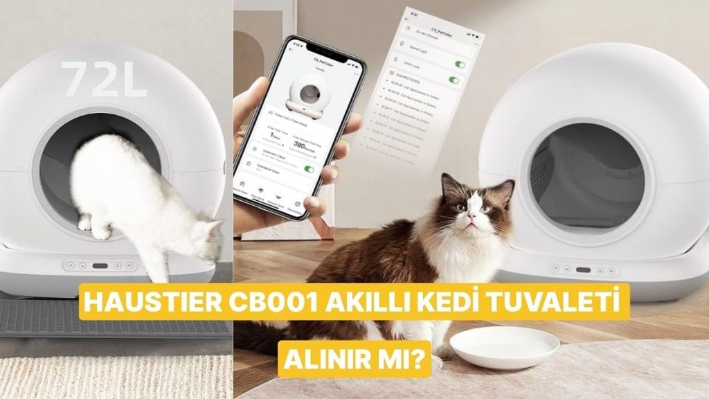 Haustier CB001 Akıllı Otomatik Kedi Tuvaleti