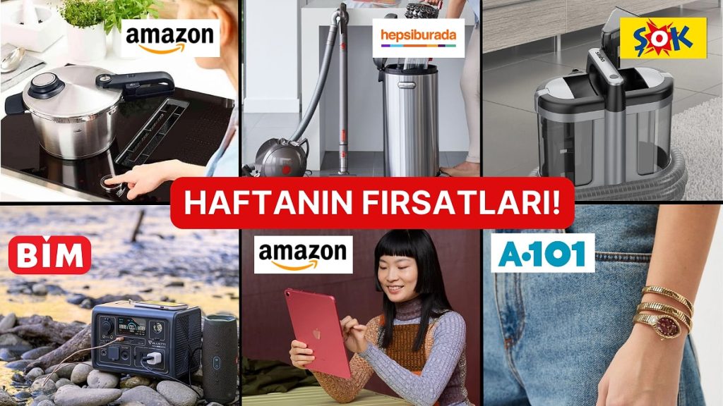 Haftanın Tüm İndirimleri Burada! Hepsiburada’dan Amazon’a Dikkat Çeken İndirimler ve Aktüel Katalogları
