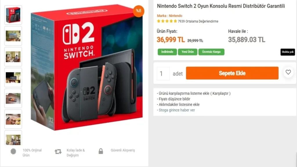 Nintendo Switch 2’nin Türkiye fiyatı belli oldu! İşte çıkış tarihi