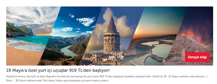 THY’den 19 Mayıs’a Özel İndirimli Uçak Bileti Kampanyası