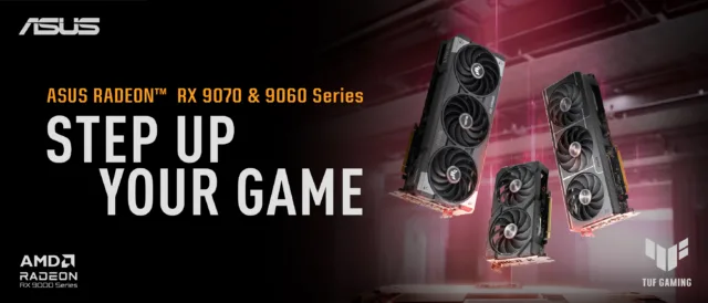 ASUS, TUF Gaming, Prime ve ASUS Dual Radeon RX 9060 XT Ekran Kartlarını Tanıttı