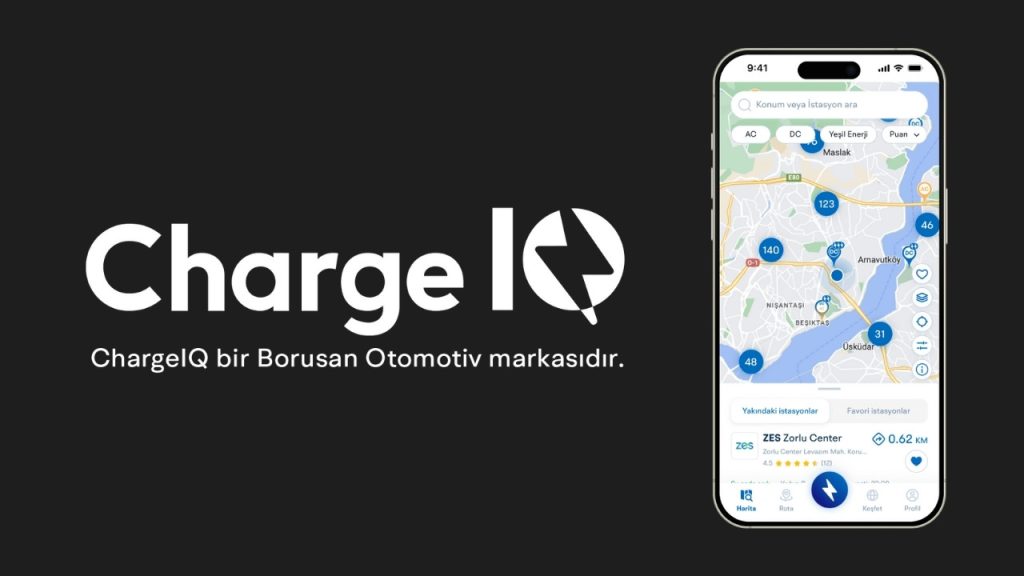Borusan Otomotiv’den tüm şarj istasyonlarını tek noktada toplayan uygulama: ChargeIQ