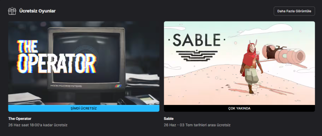 Haftanın Ücretsiz Epic Games Store Oyunu (19 Haziran)