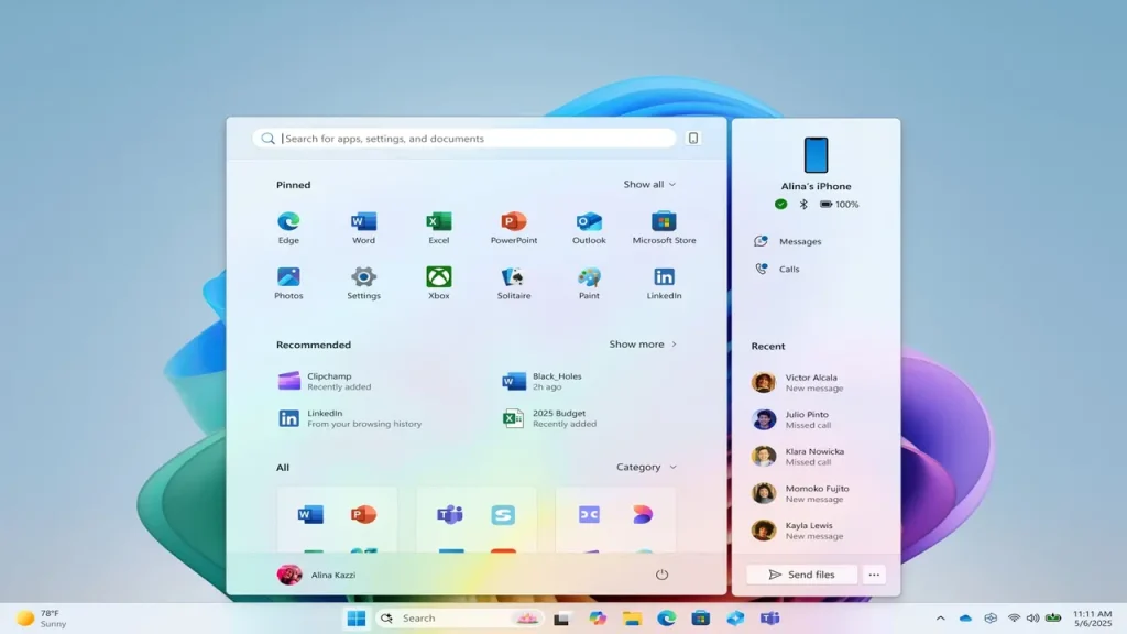 Windows 11’in Başlat menüsü yenilendi!