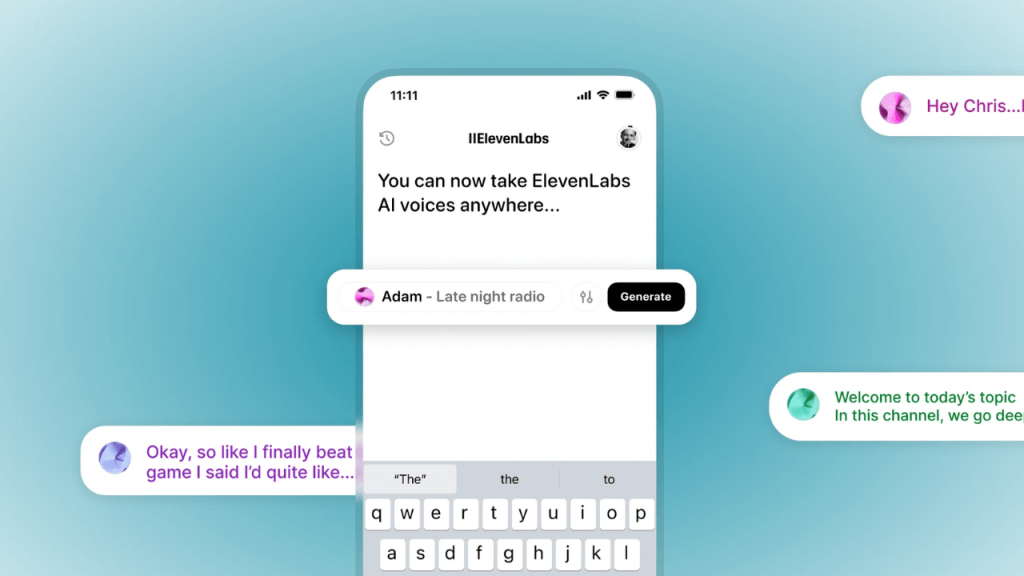 ElevenLabs, yeni ses üretim uygulamasını yayına aldı