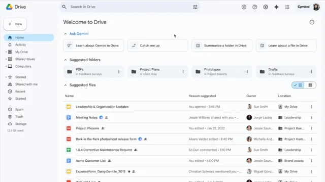 Gemini, Google Drive’daki Dosya Değişikliklerini Özetleyecek