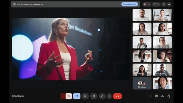 Google Meet ile Artık Kameradan Sunum Yapmak Mümkün