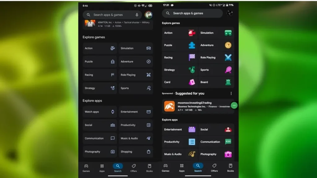 Google Play Store, tasarım değişikliğine gidiyor!