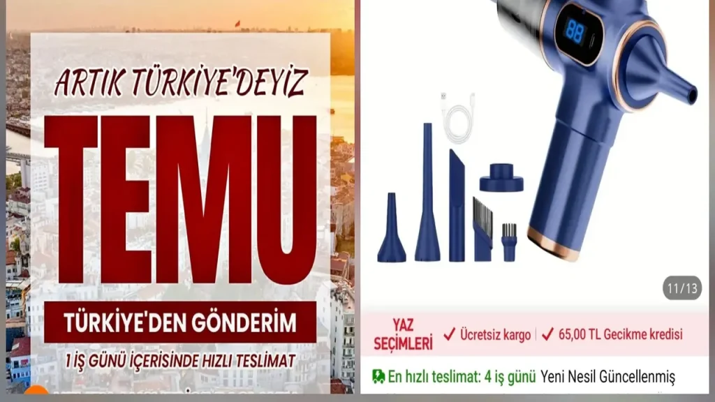 TEMU, 1 günde teslimat yapmaya başlıyor!