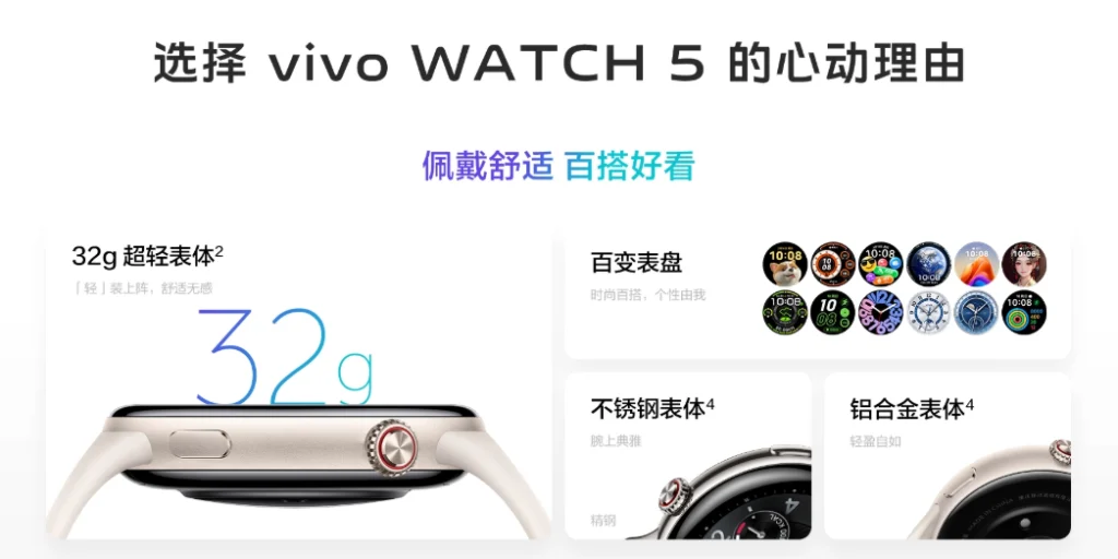 22 güne kadar kullanım sunan vivo Watch 5 tanıtıldı!