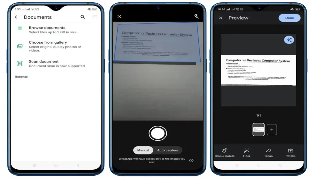 WhatsApp, belge tarama özelliğini Android’e getiriyor!