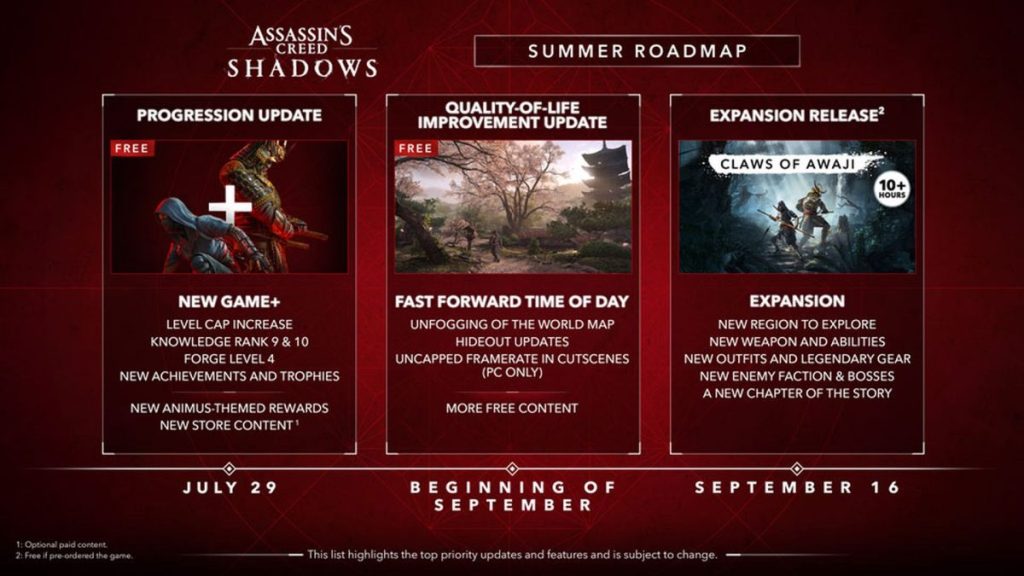 Assassin’s Creed Shadows: Claws of Awaji İçeriğinin Çıkış Tarihi Duyuruldu