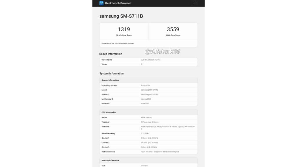 Samsung, Galaxy S23 FE için One UI 8 testlerine başladı