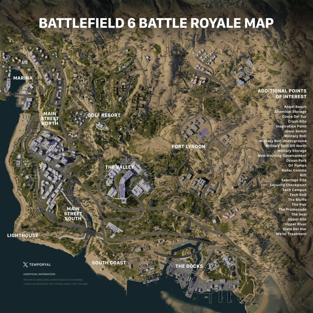 Battlefield 6’nın Battle Royale haritası sızdırıldı