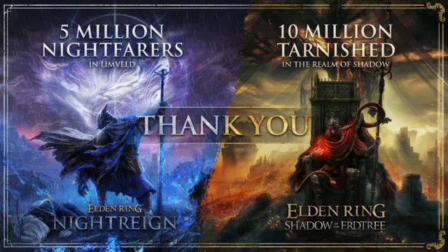 Elden Ring, Shadow of the Erdtree için 10 Milyon, Nightreign için 5 Milyon Satışı Kutluyor