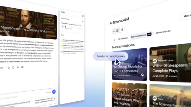 Google NotebookLM Yeni Bir Öne Çıkan Not Defterleri Koleksiyonu Alıyor