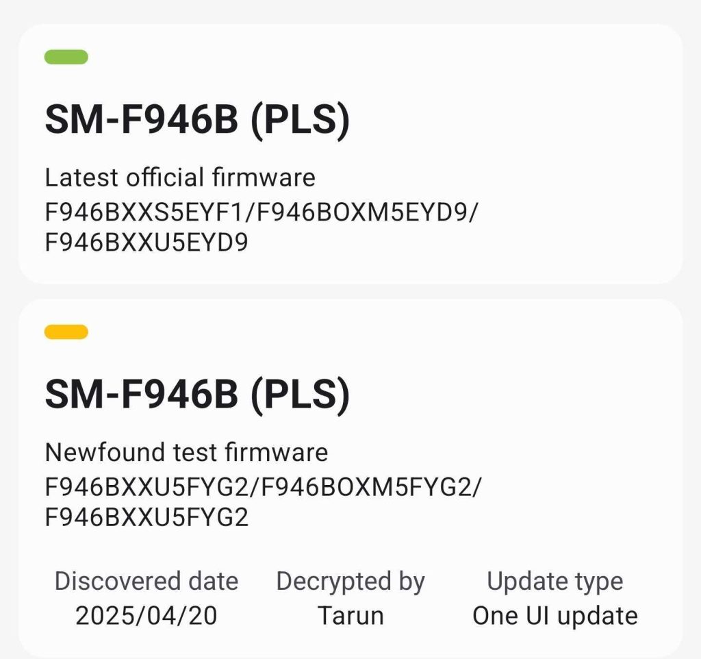 Samsung, One UI 8 güncellemesini Galaxy Z Fold 5’te test ediyor