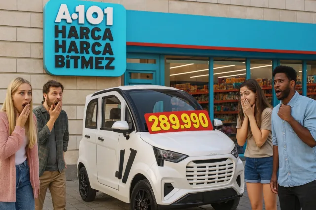 A101, motosiklet parasına elektrikli araç satıyor!